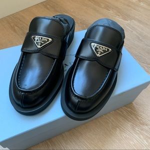 Prada leather mule